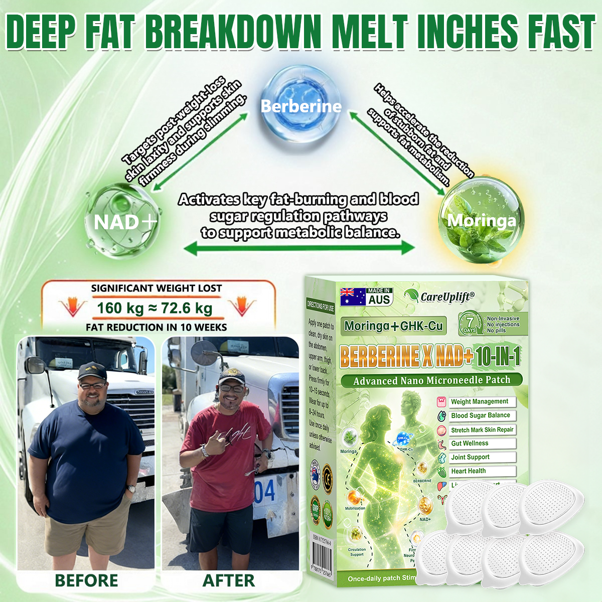 🇦🇺𝑶𝒇𝒇𝒊𝒄𝒊𝒂𝒍 𝑺𝒕𝒐𝒓𝒆  | 👩‍⚕️🌲𝐂𝐚𝐫𝐞𝐔𝐩𝐥𝐢𝐟𝐭®𝑴𝒐𝒓𝒊𝒏𝒈𝗮 · 𝗕𝗲𝗿𝗯𝗲𝗿𝙞𝙣𝙚 × 𝙉𝘼𝐃+ 𝟏𝟎-𝐢𝐧-𝟏 𝗔𝗱𝘃𝗮𝗻𝗰𝙚𝙙 𝙉𝙖𝙣𝙤 𝙈𝙞𝙘𝙧𝙤𝙣𝙚𝙚𝐝𝐥𝐞 𝐏𝐚𝐭𝙘𝙝🇦🇺(𝐉𝐮𝐬𝐭 𝐨𝐧𝐜𝐞 𝐚 𝐝𝐚𝐲, 𝐯𝐢𝐬𝐢𝐛𝐥𝐞 𝐜𝐡𝐚𝐧𝐠𝐞𝐬 𝐢𝐧 𝟕 𝐝𝐚𝐲𝐬） ✅ 𝐅𝐨𝐫 𝐨𝐛𝐞𝐬𝐢𝐭𝐲, 🅛🅞🅞🅢🅔 🅢🅚🅘🅝,𝐝𝐢𝐚𝐛𝐞𝐭𝐞𝐬, 𝐬𝐥𝐞𝐞𝐩 𝐚𝐩𝐧𝐞𝐚, 𝐣𝐨𝐢𝐧𝐭 𝐢𝐬𝐬𝐮𝐞𝐬, 𝐚𝐧𝐝 𝐦𝐨𝐫𝐞