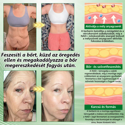 Hivatalos márkabolt | PZGONE® Moringa + Berberin × NAD+ 10 az 1-ben nano-mikrotűs tapasz | Napi egyszeri használat | Testsúlykezelés, bőrfeszesség, energiaszint és általános jóllét támogatására